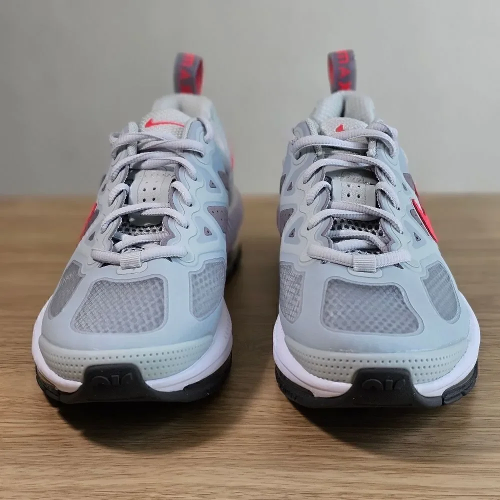 Nike Air Max Genome 360 Shoes Youth 7 Grey White Red Black Vapormax Sneakers New